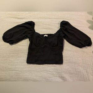 Abercrombie & Fitch Cropped Bubble Sleeves